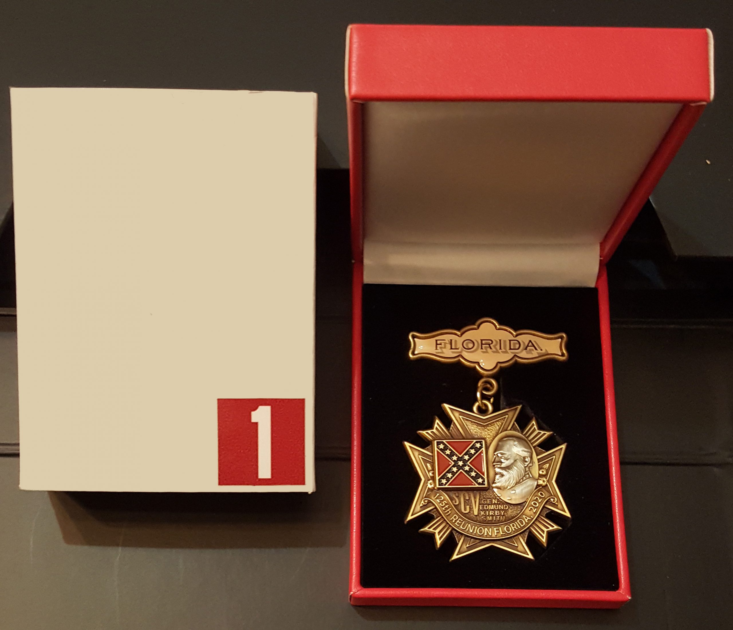 Numbered 125th National Reunion of the Sons of Confederate Veterans Medal